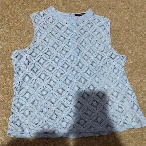 Baby blue top
